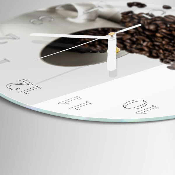 Reloj de pared redondo Taza de café