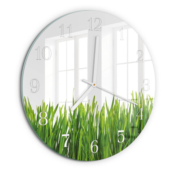 Reloj de pared redondo Césped