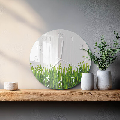 Reloj de pared redondo Césped