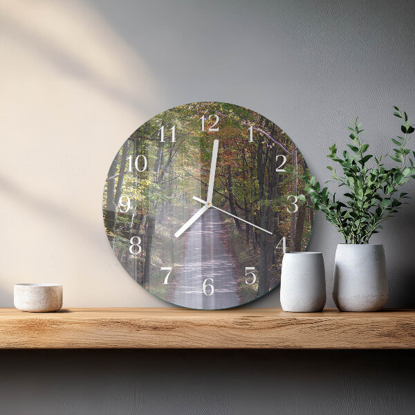 Reloj de pared redondo Sendero forestal