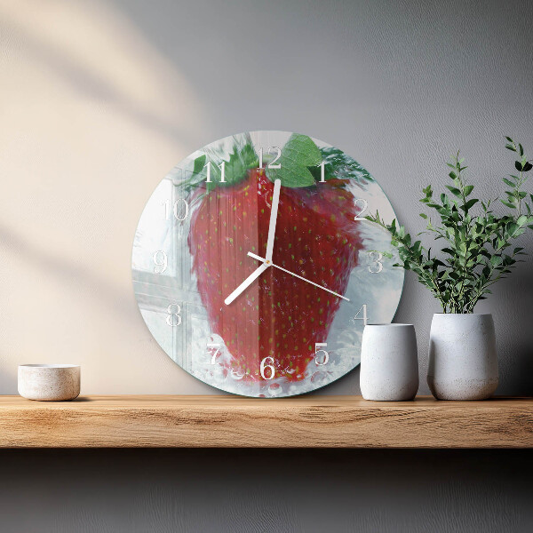 Reloj de pared redondo Fresa