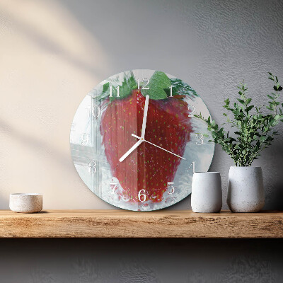 Reloj de pared redondo Fresa