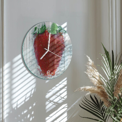Reloj de pared redondo Fresa