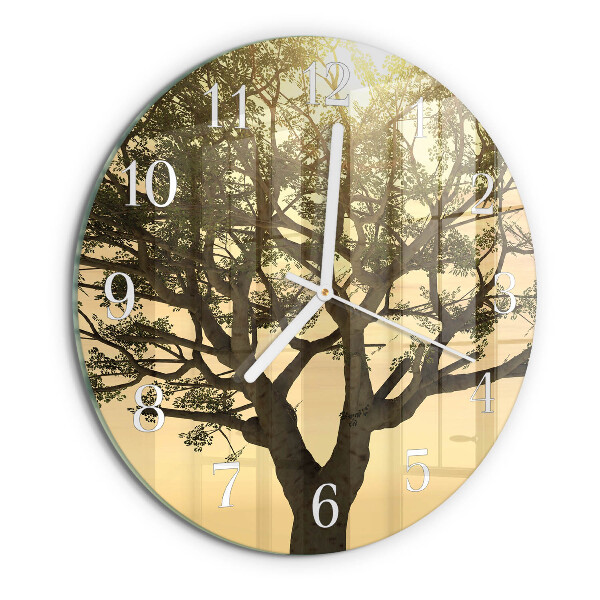 Reloj de pared redondo Árbol