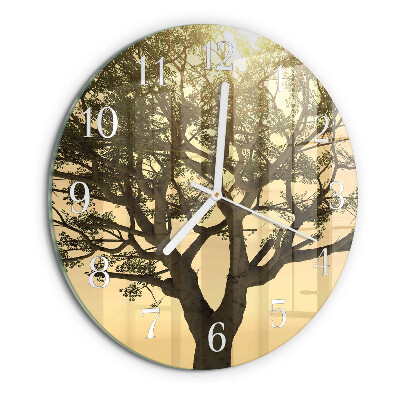 Reloj de pared redondo Árbol