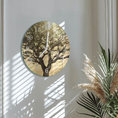 Reloj de pared redondo Árbol