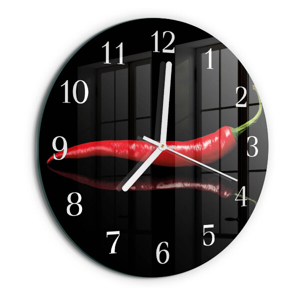 Reloj de pared redondo Ají picante