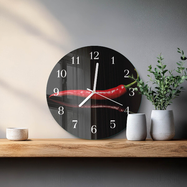 Reloj de pared redondo Ají picante