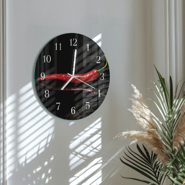 Reloj de pared redondo Ají picante