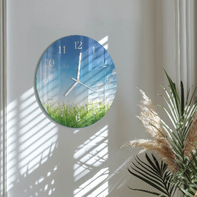 Reloj de pared redondo Césped
