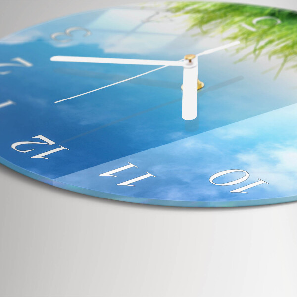 Reloj de pared redondo Césped