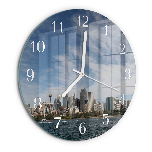 Reloj de pared redondo Ciudad