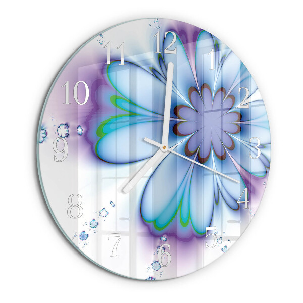 Reloj de pared redondo Flor