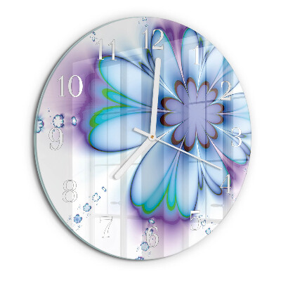 Reloj de pared redondo Flor