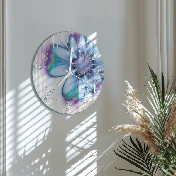 Reloj de pared redondo Flor