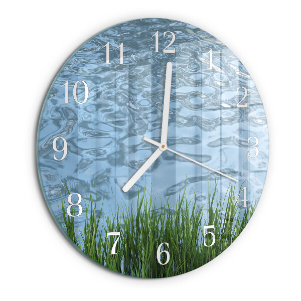 Reloj de pared redondo Agua de hierba
