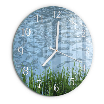 Reloj de pared redondo Agua de hierba