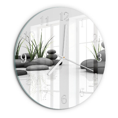 Reloj de pared redondo Spa de piedra