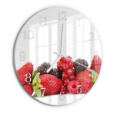 Reloj de pared redondo Fruta