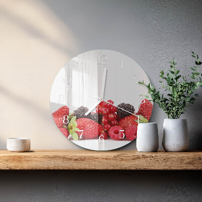 Reloj de pared redondo Fruta