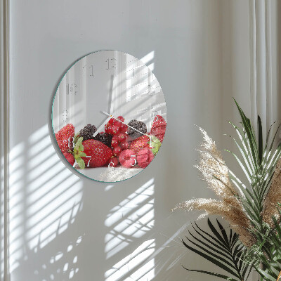 Reloj de pared redondo Fruta