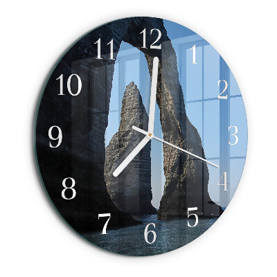 Reloj de pared redondo Piedra