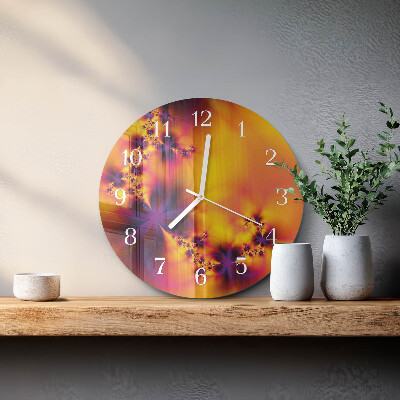 Reloj de pared redondo Flores
