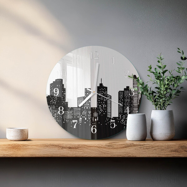 Reloj de pared redondo Edificios