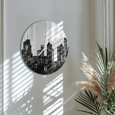 Reloj de pared redondo Edificios