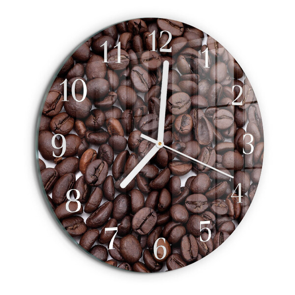 Reloj de pared redondo Granos de café