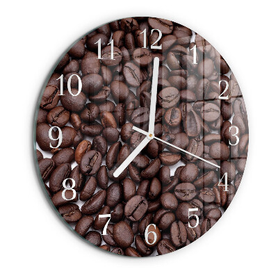 Reloj de pared redondo Granos de café