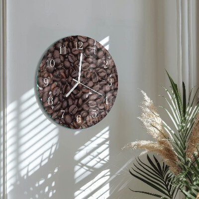 Reloj de pared redondo Granos de café