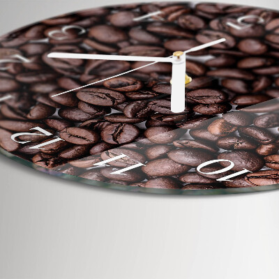 Reloj de pared redondo Granos de café