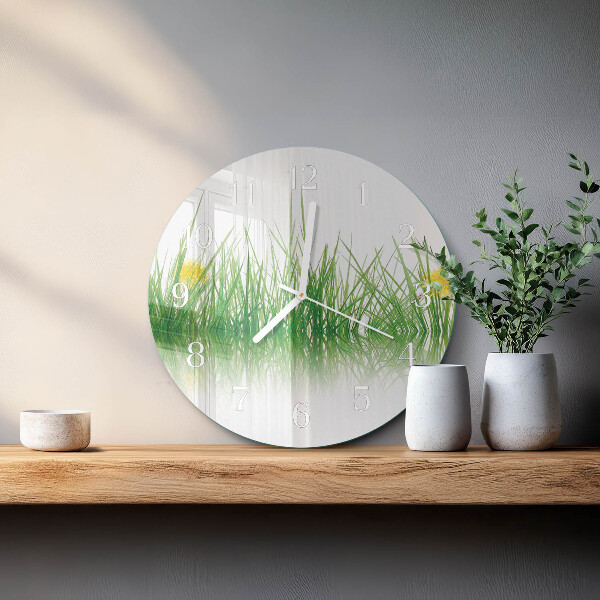 Reloj de pared redondo Césped