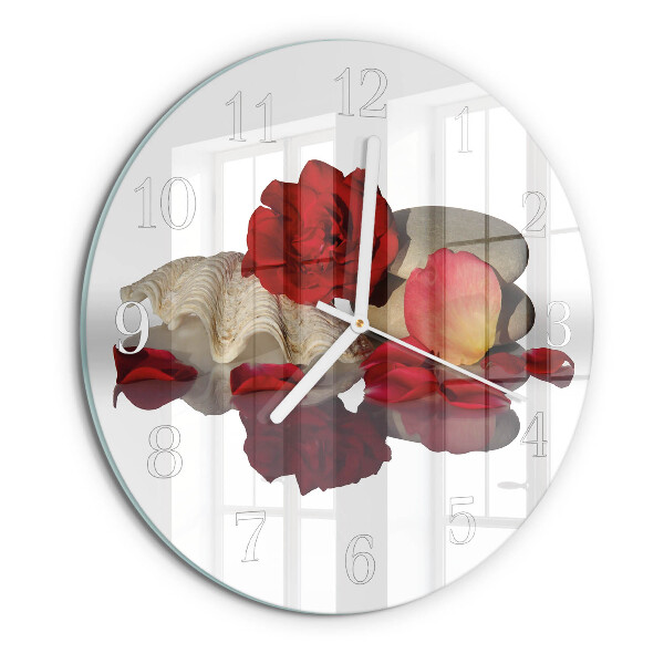 Reloj de pared redondo Rose Bowl