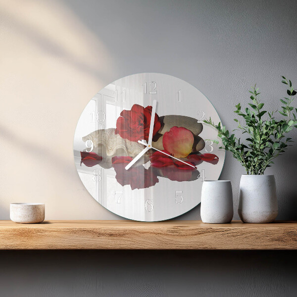 Reloj de pared redondo Rose Bowl