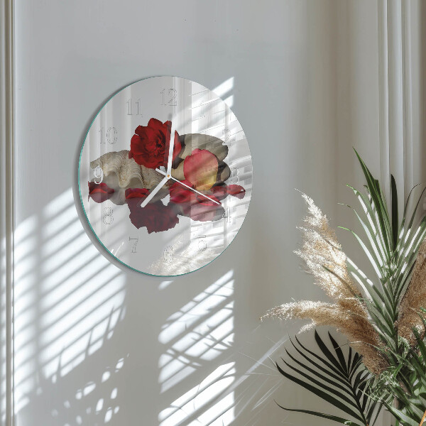 Reloj de pared redondo Rose Bowl