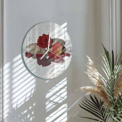 Reloj de pared redondo Rose Bowl