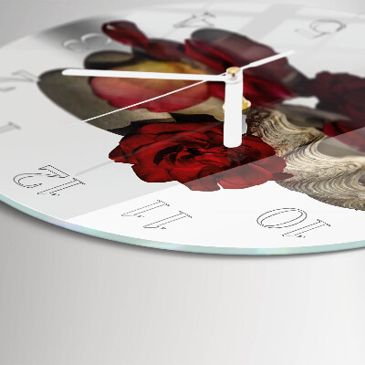Reloj de pared redondo Rose Bowl