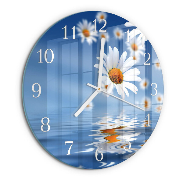 Reloj de pared redondo Flor