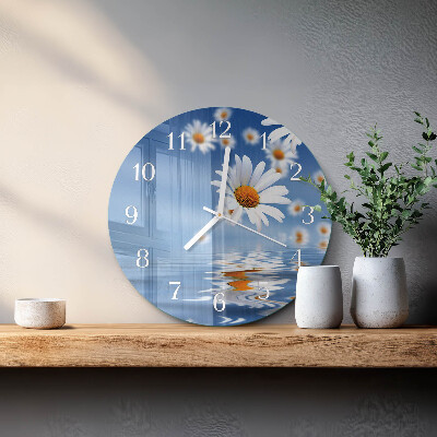 Reloj de pared redondo Flor