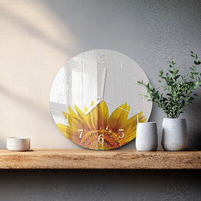 Reloj de pared redondo Flor