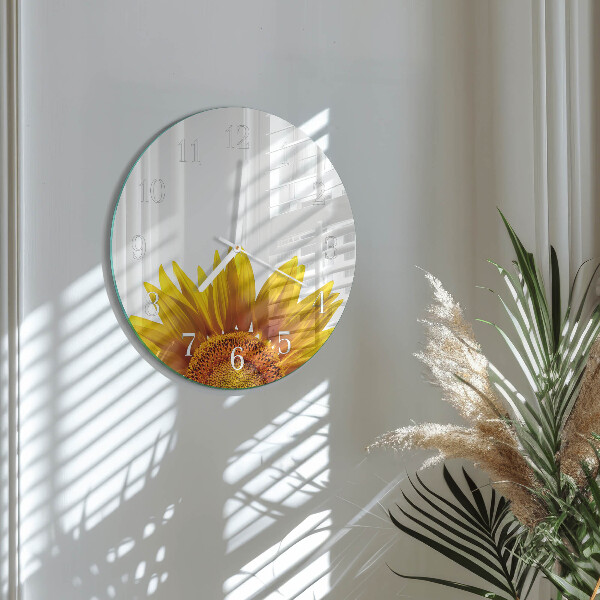 Reloj de pared redondo Flor