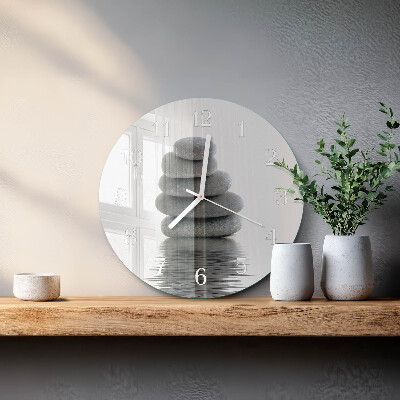 Reloj de pared redondo Piedras