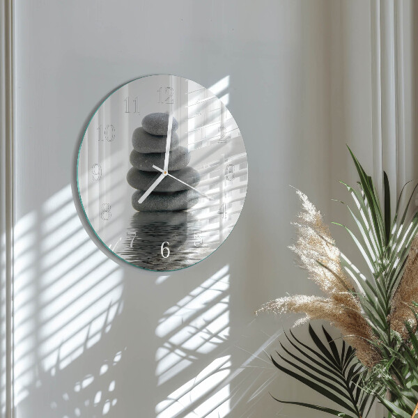 Reloj de pared redondo Piedras