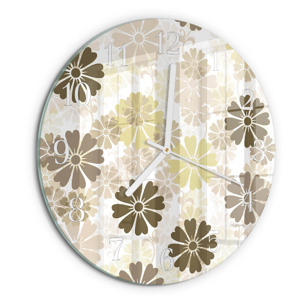 Reloj de pared redondo Arte floral