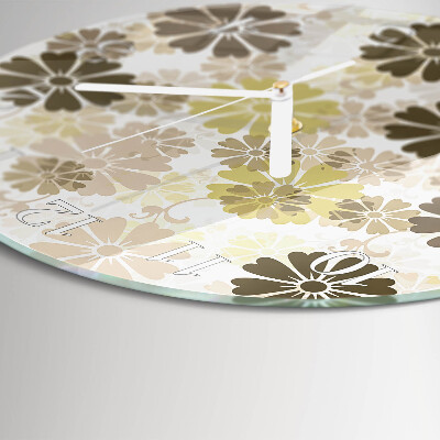 Reloj de pared redondo Arte floral