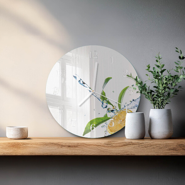 Reloj de pared redondo Cítrico