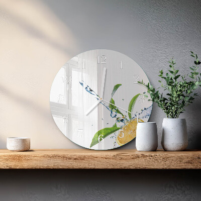 Reloj de pared redondo Cítrico
