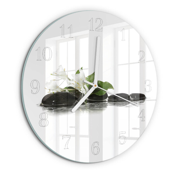 Reloj de pared redondo Piedras zen